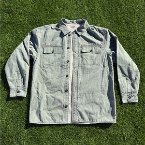 Levi’s Green Button-Up Sherpa Jacket